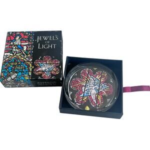 Washington National Cathedral Vintage Paperweight Jewels of Light Stained Glass